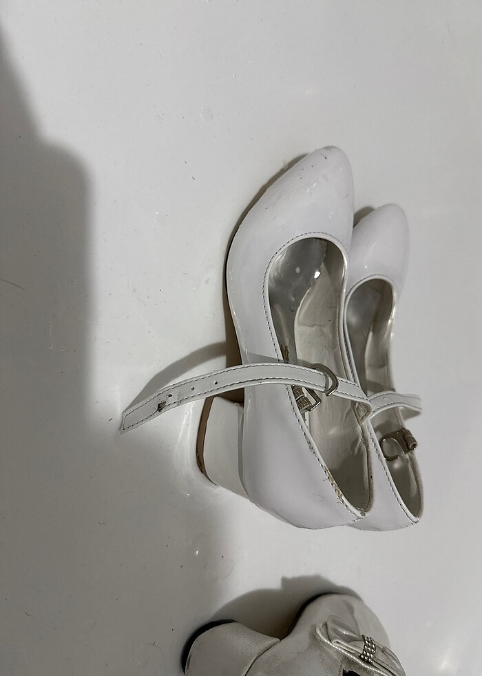 Beyaz düğün ayakkabısı - Görsel 4