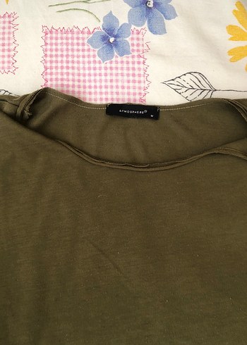 Kısa Kollu Haki Tişörtü - Görsel 3