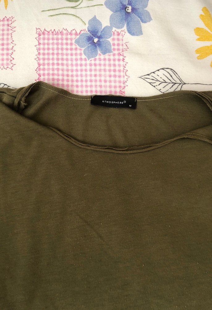 Kısa Kollu Haki Tişörtü - Görsel 3