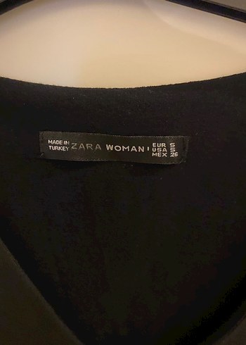 Zara Siyah Uzun Kollu Bluz - Görsel 3