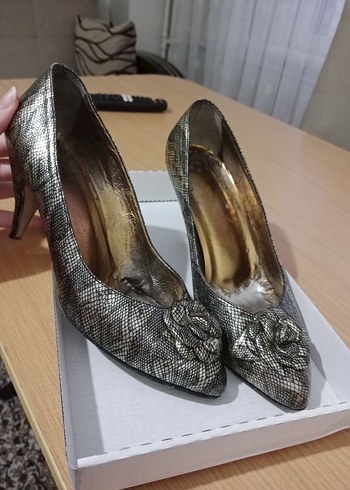 Gerçek deri  kadın topuklu ayakkabı - Görsel 3