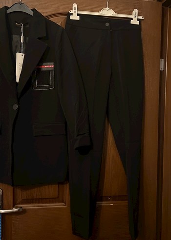 Diğer Düğmeli Siyah Deri Kadın Blazer Ceket