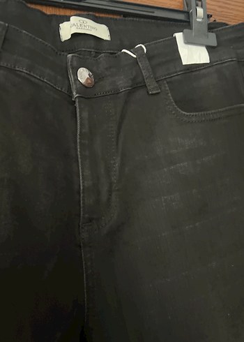 Valentino Siyah Kadın Regular Fit Midi Kot Pantolon