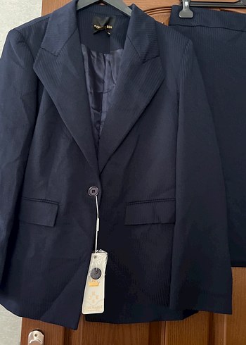 Diğer Lacivert Kadın Ofis Takım Elbise