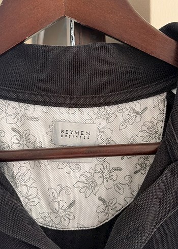 Düğmeli Siyah Erkek  Polo Tişört - Görsel 2