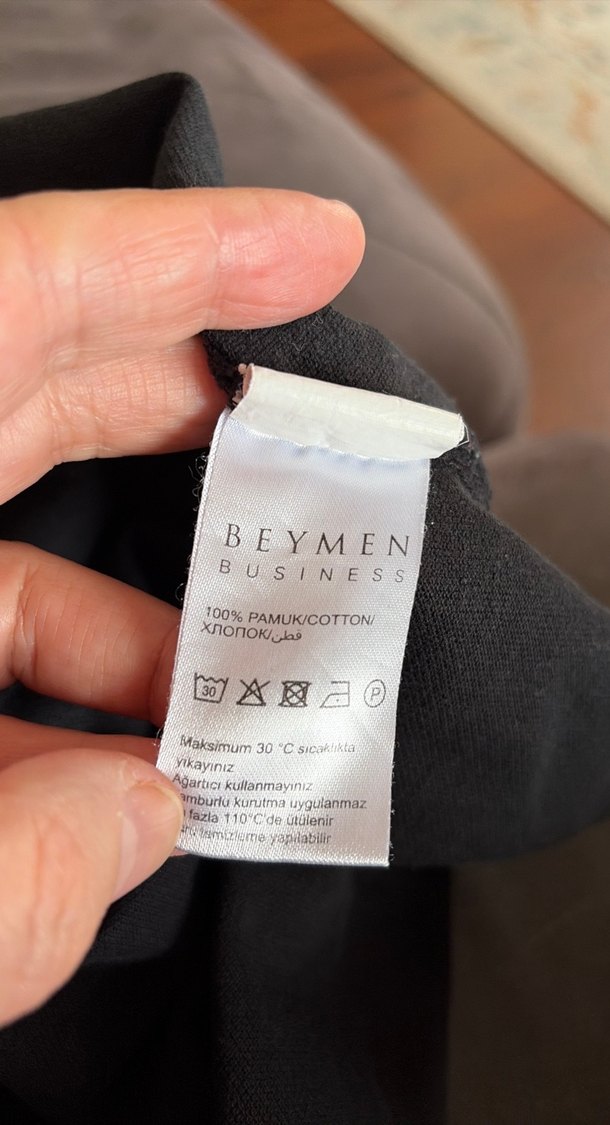 Düğmeli Siyah Erkek  Polo Tişört - Görsel 5