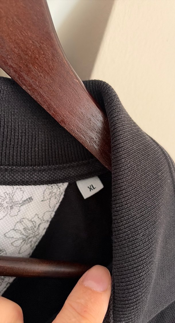 Düğmeli Siyah Erkek  Polo Tişört - Görsel 3