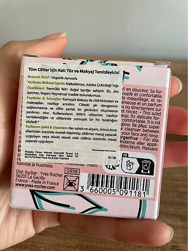 Yves Rocher yves rocher katı yüz temizleme sabunu