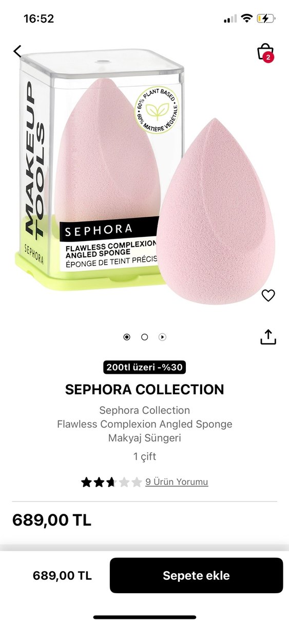 Sephora Pembe Makyaj Süngeri - Görsel 3