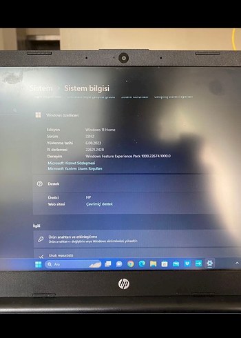 Hp Gri HP Laptop bilgisayar