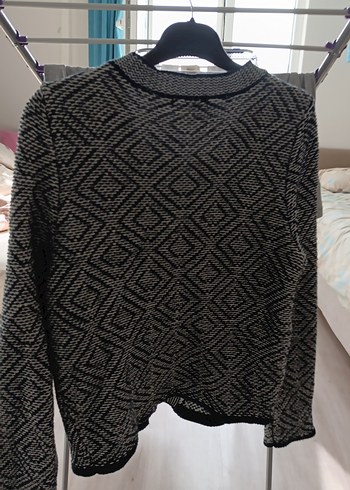 Gri Triko Kadın Hırka - Görsel 3