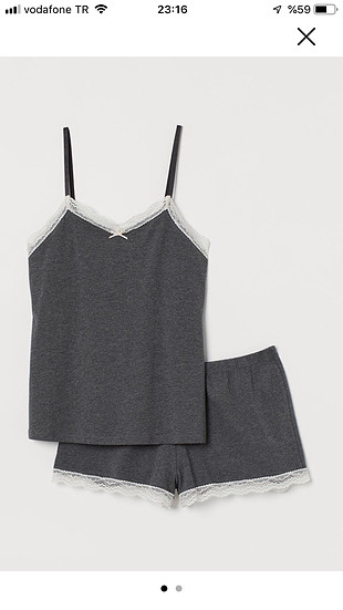 H&M gecelık etiketli 