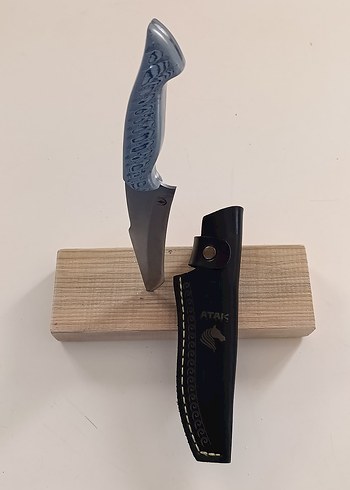 Gri Saplı Bıçak ve Kılıf Seti - Görsel 2