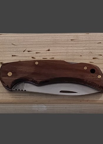 Koyu Kahverengi Katlanır Bıçak - Görsel 2