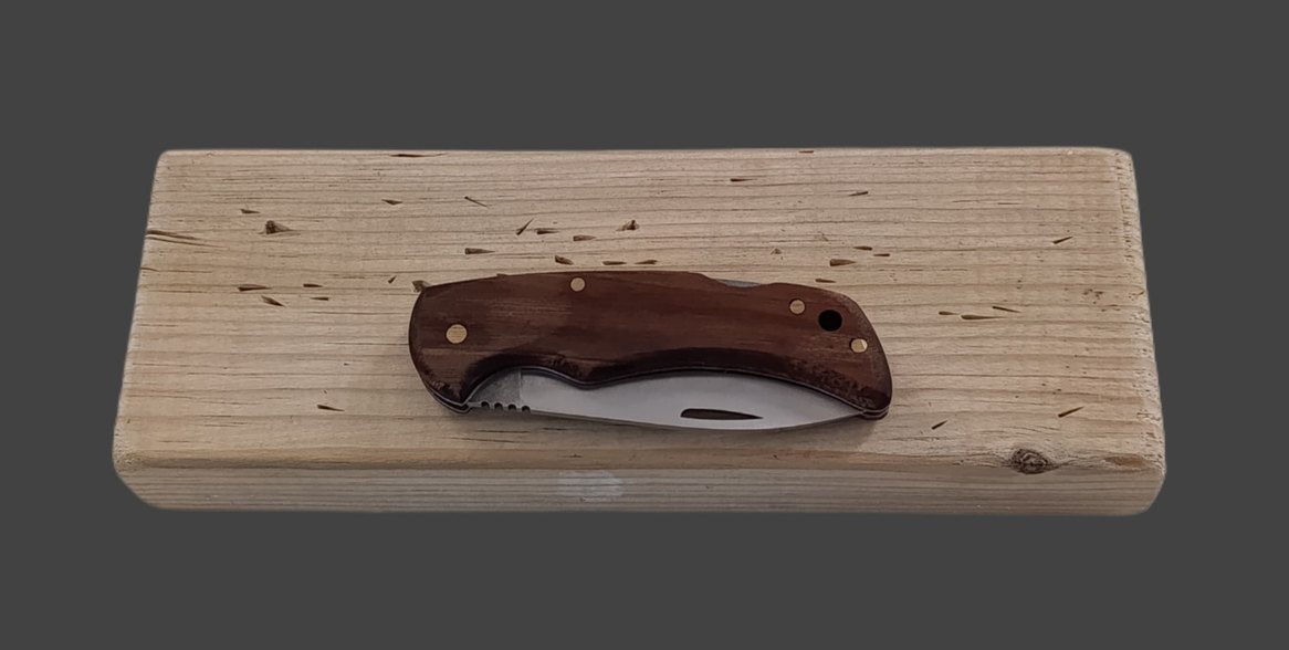 Koyu Kahverengi Katlanır Bıçak - Görsel 2