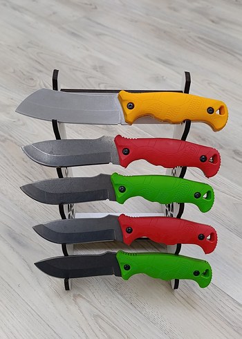 Koyu Kahverengi Saplı Dekoratif Bıçak Seti koleksiyonluk - Görsel 6