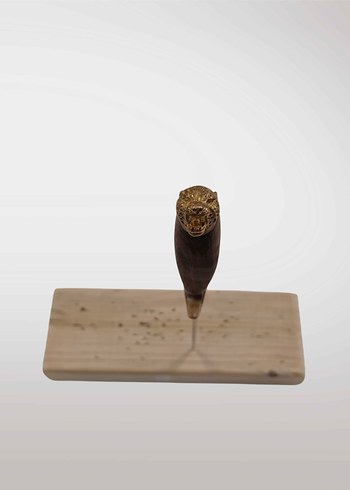 Kahverengi Ahşap Saplı Bıçak ve Kılıf - Görsel 3