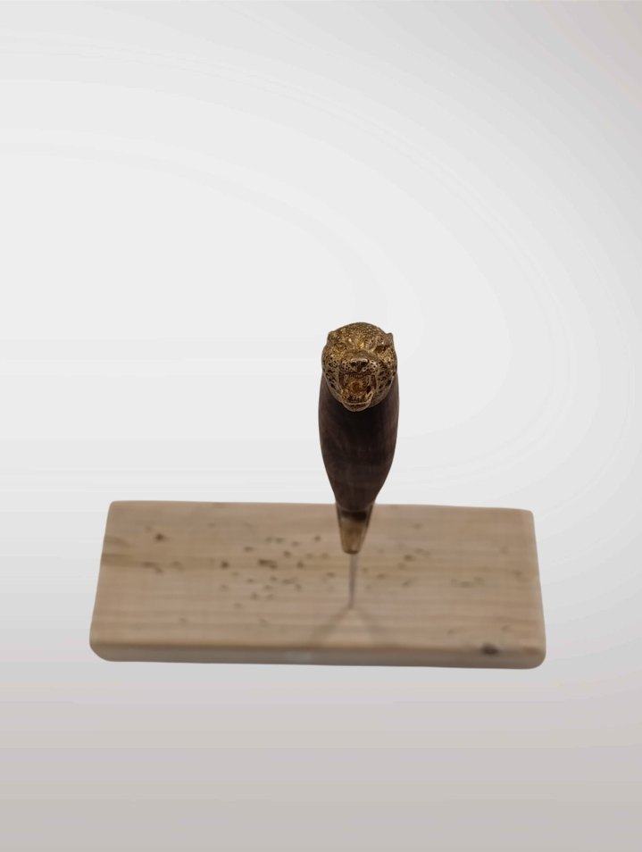 Kahverengi Ahşap Saplı Bıçak ve Kılıf - Görsel 3