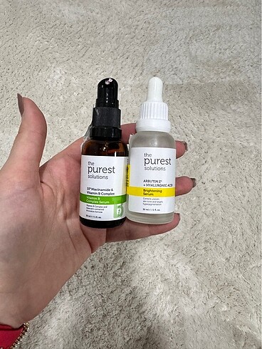 the purest solutions arbutin ve niacinamide