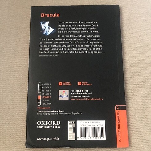 Dracula ~ Bram Stoker Oxford bookworms 2
