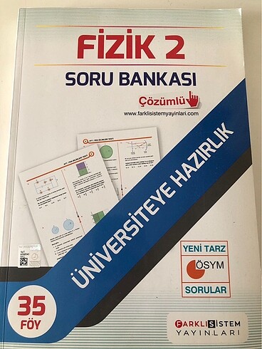 Fizik 2 soru bankası Farklı Sistem yayınları