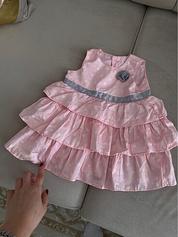 Carters 3 aylık kız bebek elbise - Görsel 5