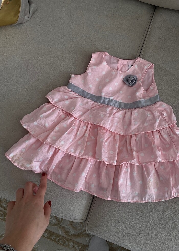 Carters 3 aylık kız bebek elbise - Görsel 5