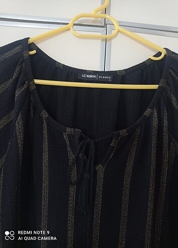 Siyah Çizgili Triko Elbise Tunik
