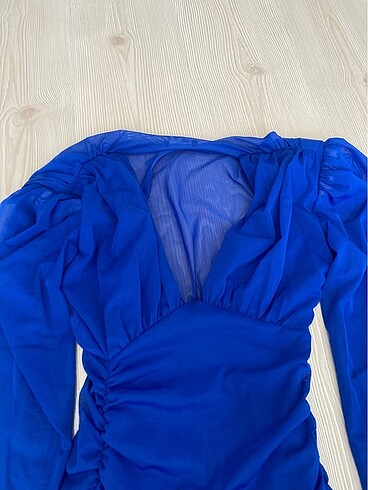 34 Beden Lacivert elbise