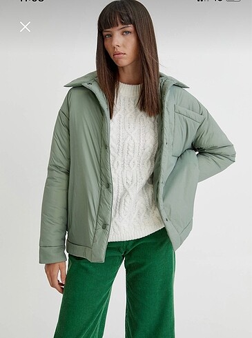 Pull and bear kapitone ceket