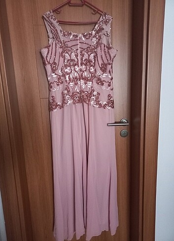 Pembe Abiye elbise