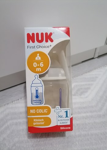 NUK Bebek Biberonu 0-6 Ay Silikon Emzikli - Görsel 2