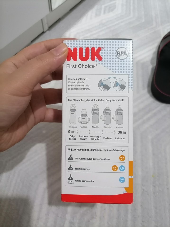 NUK Bebek Biberonu 0-6 Ay Silikon Emzikli - Görsel 3