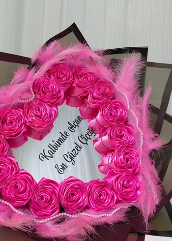 Pembe Tüylü buket - Görsel 5