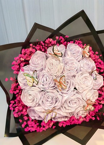 Beyaz  buket - Görsel 7