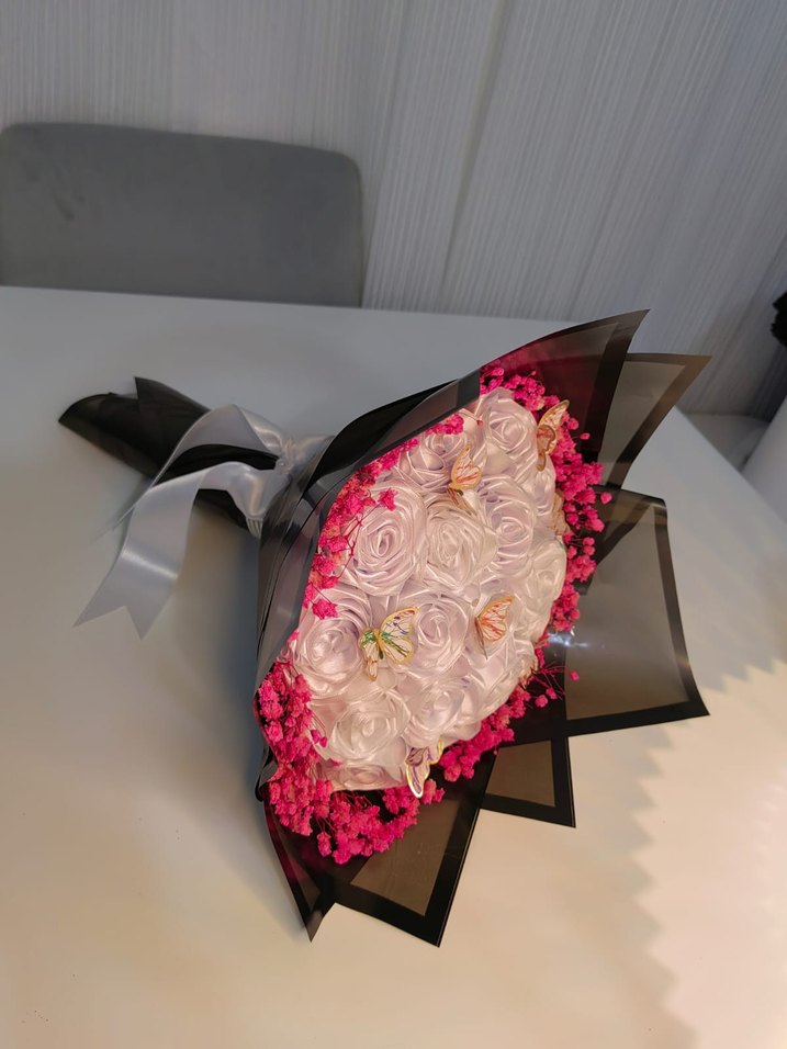 Beyaz  buket - Görsel 3