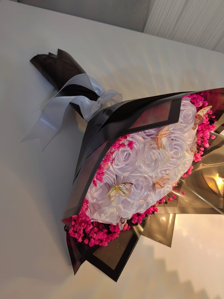 Beyaz  buket - Görsel 2