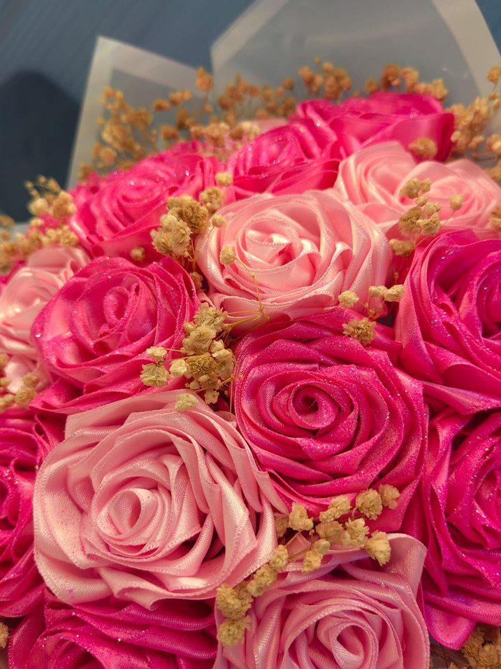 Pembe  Çiçek Buketi - Görsel 3