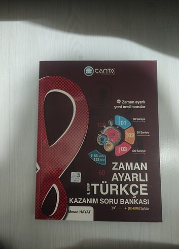 Çanta yayınları zaman ayarlı Türkçe Kazanım soru bankası