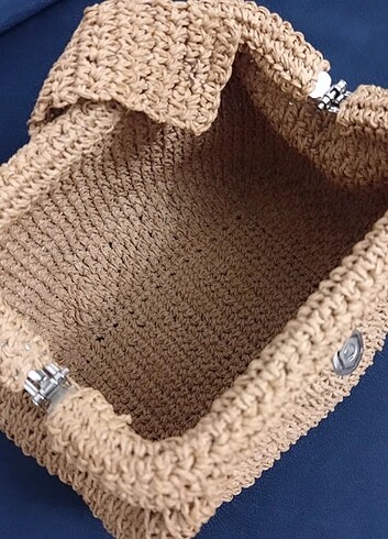 Beden Hasır clutch çanta