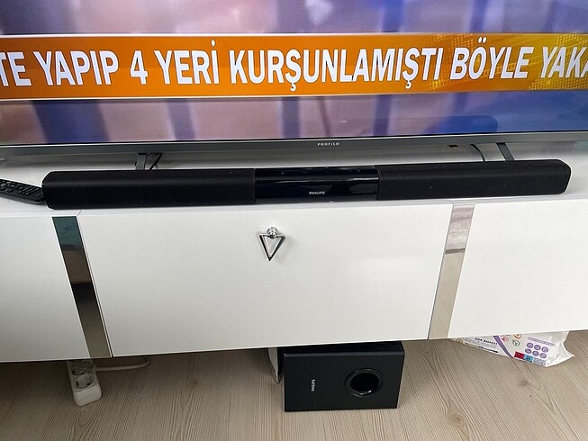 Phılıps soundbar ve bas subwoofer