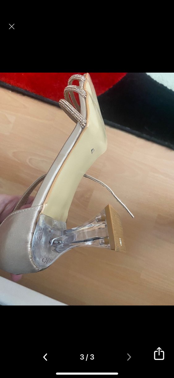 Kadın Altın Renkli Klasik Topuklu - Görsel 3