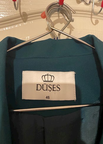 Kadın Yeşil Düğmeli Midi Blazer - Görsel 2