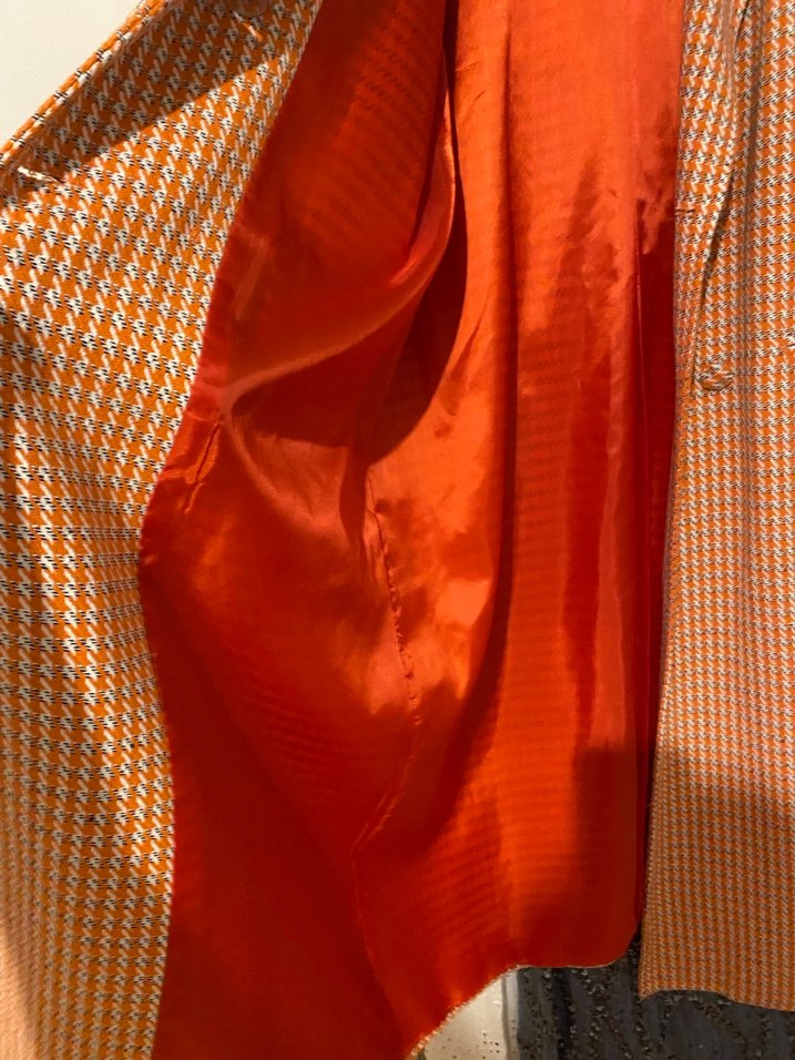 Düğmeli Kahverengi Ekose Midi Kadın Kaban - Görsel 3