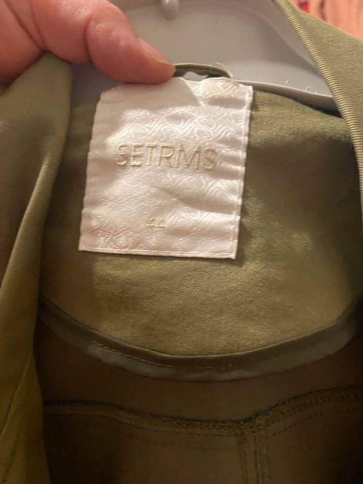 Kadın Parlak Kamuflaj Cepli Uzun Ceket - Görsel 3