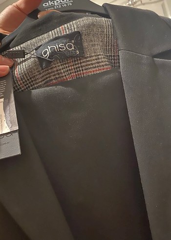 Kadın Siyah Kuşaklı Uzun Ofis Kabanı - Görsel 3