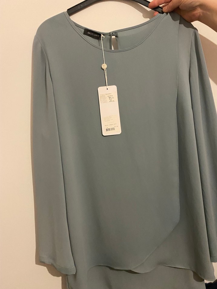 Uzun Kollu, Salaş Kesim, Midi Tunika - Görsel 2