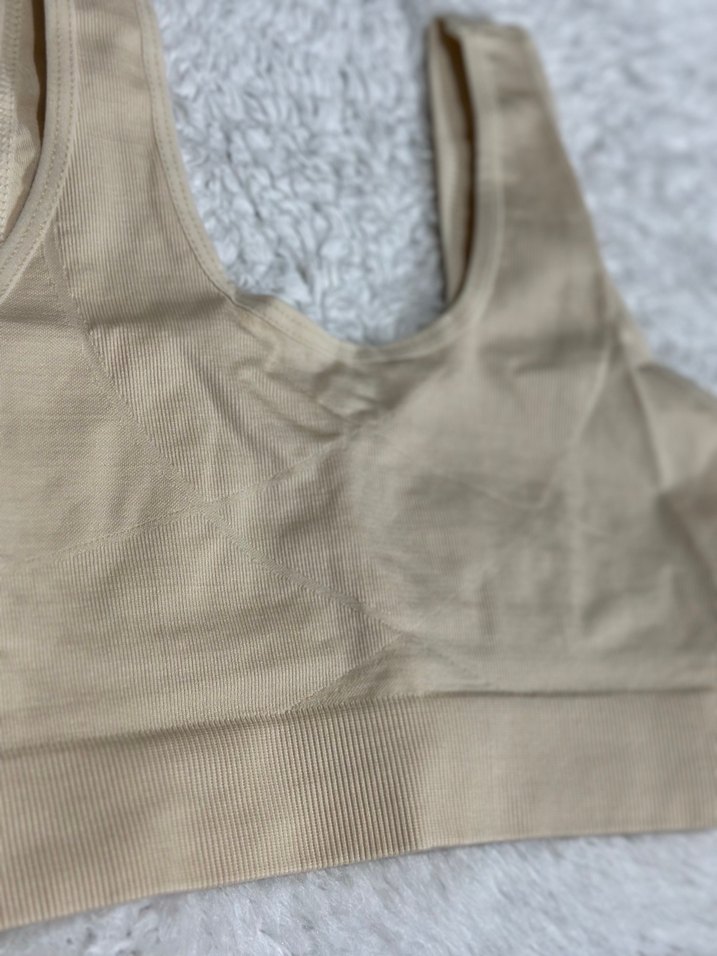 Bej Spor Tarzı Midi Sütyen göğüs toparlayıcı - Görsel 5