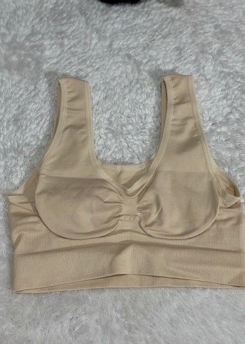 Bej Spor Tarz Midi Sütyen göğüs toparlayıcı - Görsel 3