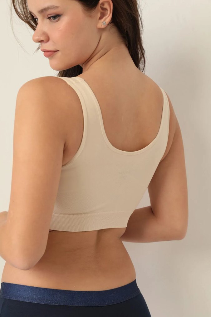 Bej Konforlu Spor Sütyeni göğüs toparlayıcı - Görsel 2